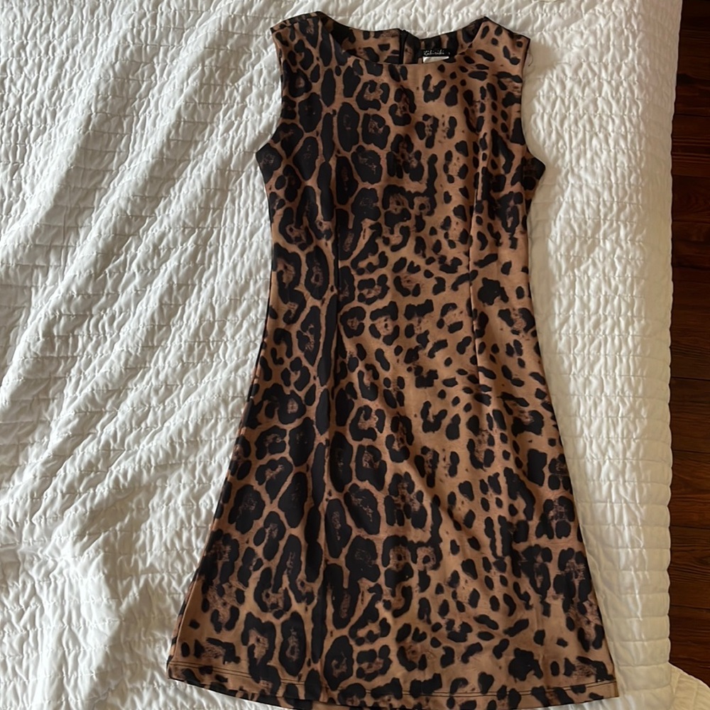 Kiki Riki animal print mini dress